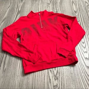 PINK 1/4 zip sweatshirt